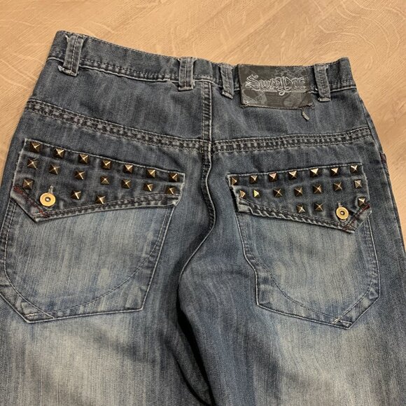 Vintage Y2K Southpole Premium Collection Jeans Men's 32x29 Skater Studded Studs - Picture 1 of 7